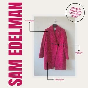 Sam Edelman Double-Breasted Cutaway Coat